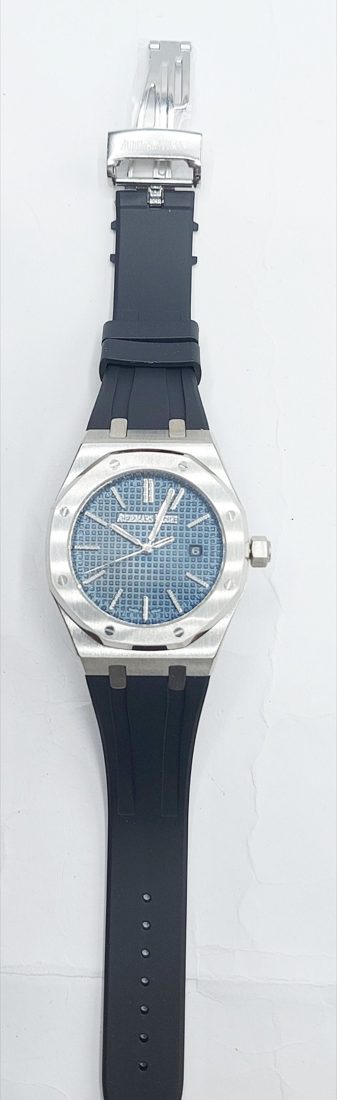 Audemars Piguet Royal Oak — Plavi brojčanik, crni gumeni remen